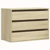 A chest of drawers with three drawers, made of wood-look material. Anteprima dell’immagine prodotto