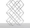 Weinflaschenhalter "QUADRAT" | Metall, silber, 46 cm | Produktbild-Vorschau 1