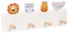 Relaxdays Kindergarderobe, 4 Haken, Design C, Wandmontage, Produktbild-Vorschau 10