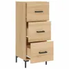 vidaXL Kredens dąb sonoma 34,5x34x90 cm Materiał Podgląd zdjęcia produktu 5