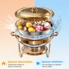 WARMOUNTS 5QT Chafing Dish Set 4ks – kulatá nerezová sada Náhled obrázku produktu 5