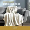 Lavea® Mikrofaser Kuscheldecke 130x150 cm, flauschig & Produktbild-Vorschau 2
