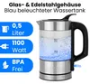 ProfiCook Wasserkocher Edelstahl | 0,5 Liter | beleuchtet | Produktbild-Vorschau 2