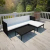 set di 3 pezzi per salotto da giardino con cuscini in poly Anteprima dell’immagine prodotto 10