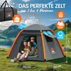 ELONEO aufblasbares Zelt für 2-4 Personen mit Vordach & Produktbild-Vorschau 7