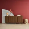 sweeek - Vintage-Sideboard im Holzlook mit 4 Türen, 160 cm Produktbild-Vorschau 4