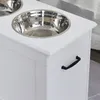PawHut Miska pro psy s úložným prostorem, 2 misky, krmítko, Náhled obrázku produktu 8
