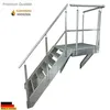 Podesttreppe Wangen- Stahltreppe 7 Stufen Höhe 133cm mit Produktbild-Vorschau 2