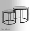 Set de 2 tables basses en bois, Table de salon Moderne, Voir les images du produit 8