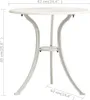 vidaXL Stół ogrodowy biały 62x62x65 cm odlew aluminiowy Podgląd zdjęcia produktu 5