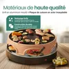 Emerio Pizzarette 3-en-1 Original – Raclette et gril – Four Voir les images du produit 4