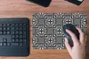 MuchoWow® Mauspad Mousepad Geometrie - Muster - Schwarz Produktbild-Vorschau 4