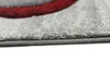 Tapis moderne Tapis de salon abstrait en gris rouge Taille Voir les images du produit 5