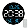 Digitale Wanduhr 25,5 cm mit LED-Anzeige, Fernbedienung, Produktbild-Vorschau 1