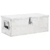 vidaXL Aufbewahrungsbox Silbern 70x31x27 cm Aluminium Produktbild-Vorschau 7