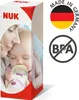A NUK Kiddy Cup packaging with a mother and baby on the front. There are also regulatory icons on the right side. Produktbild-Vorschau