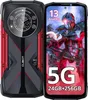 A product image showing a rugged smartphone with its screen displaying a futuristic warrior and text. Anteprima dell’immagine prodotto