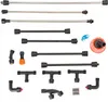 A collection of various spray nozzle parts and extension tubes. Produktbild-Vorschau