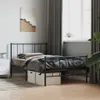 Metalowa Rama Łóżka Z Wezgłowiem I Zanóżkiem, Czarna, Podgląd zdjęcia produktu 2