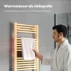 Heilmetz Handtuchheizkörper 160 x 50 cm 654W Warmwasser Produktbild-Vorschau 2