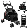 Hundebuggy Faltbar Jogger Katzenbuggy mit Netzfenstern Produktbild-Vorschau 1