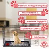 AREBOS Hundekäfig 92,5x60x66 cm klappbar Hundebox Produktbild-Vorschau 5