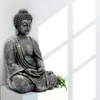 INtrenDU Buddha Gartenfigur Sitzend 38 cm | Wetterfeste Produktbild-Vorschau 1