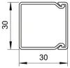 OBO Bettermann Vertr Wand+Deckenkanal 30x30mm,PVC Produktbild-Vorschau 5