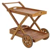 Servierwagen aus Akazienholz 89x56x76 Noemi Produktbild-Vorschau 1