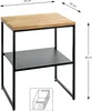 HAKU Beistelltisch Nachtkonsole eiche, schwarz - Produktbild-Vorschau 2