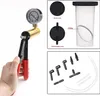 A collage of images showing a vacuum pump kit with various accessories and components. Anteprima dell’immagine prodotto
