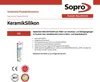 A technical product information sheet for Sopro KeramikSilikon. Produktbild-Vorschau