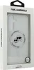 The image shows the packaging of a Karl Lagerfeld phone case for a Samsung S25 Plus. The packaging is white with a clear window displaying the phone case inside. The case features a graphic of two cartoon cats wearing sunglasses, with the Karl Lagerfeld lo Produktbild-Vorschau
