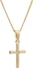 Vergoldete Halskette Kreuz mit Kette Silber vergoldet 36 cm Produktbild-Vorschau 4