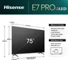 Hisense 75E77NQ PRO 190cm 75" 4K QLED Smart TV Fernseher Produktbild-Vorschau 7