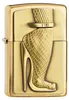 Accendino Zippo Golden High Heels a benzina antivento Anteprima dell’immagine prodotto 1