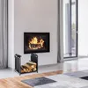 relaxdays Kaminholzkorb schwarz 51,0 x 37,0 x 50,0 cm Produktbild-Vorschau 5