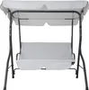 Balancelle de Jardin Hollywood Gris 140x112x150 cm Voir les images du produit 1