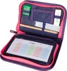 An open pencil case with various school supplies inside, including a pencil, ruler, eraser, and sharpener. A timetable is visible in a clear pocket. Náhled obrázku produktu