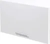 A white kitchen cabinet door with a silver handle. Produktbild-Vorschau