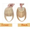 Pony Haarteil Echthaar Clip in Bangs One Piece Extensions Produktbild-Vorschau 2