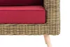 CLP Polyrattan 2er Sofa Molde mit Fußhocker Rundrattan Produktbild-Vorschau 7