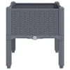 Design Pflanzkasten mit Beinen Grau 40x40x42 cm PP, Produktbild-Vorschau 4