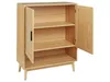 BELIANI Sideboard Hellbraun Rattan mit 2 Türen 1 Offenes Produktbild-Vorschau 4