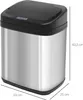 Sensor Mülleimer 20L Edelstahl Automatischer Mülleimer mit Produktbild-Vorschau 3