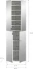 ProjektX armoire de rangement 4 portes blanche, miroir. Voir les images du produit 14