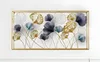 tableau mural 3D "Ginkgo" en métal doré, anthracite, Voir les images du produit 1