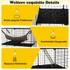 A collage of images showcasing the features of a pet cage, with German text descriptions. Náhľad obrázku produktu