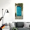 ARTland Wandbild, selbstklebend Blaue Tür mit Kletterrosen Produktbild-Vorschau 5