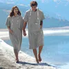 Frottee Badeponcho Damen Herren Surf Poncho 100% Baumwolle Produktbild-Vorschau 8